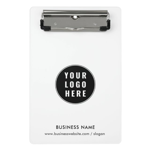 Your Business Logo Corporate Office Employees Mini Clipboard (Front)