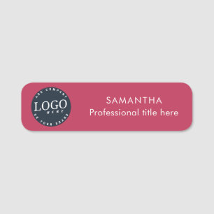 Your Business Logo Corporate Staff Event Name Tag