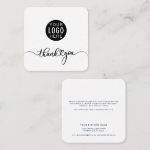 Your Business Logo Corporate Thank You Card
