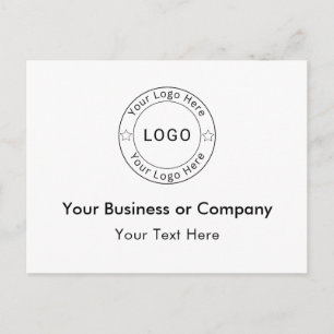 Your Business Logo Custom Announcement Postcard