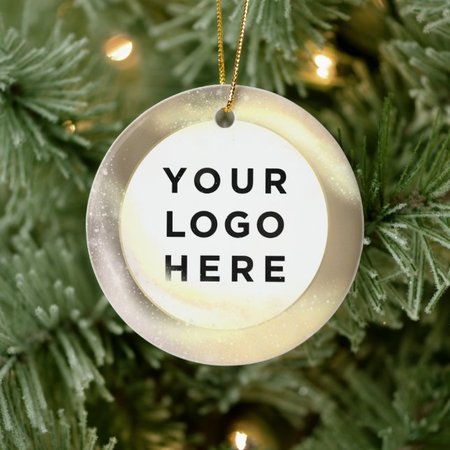 Your Business Logo Custom Christmas Ceramic Tree Decoration (Tree)