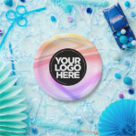 Your Business Logo Custom Holographic Crafts Party Paper Plate<br><div class="desc">Your Business Logo Custom Holographic Crafts Party Colourful Paper Plates for birthdays or corporate celebrations</div>