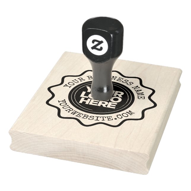 Your Business Logo Custom Large Rubber Stamp (Stamp)