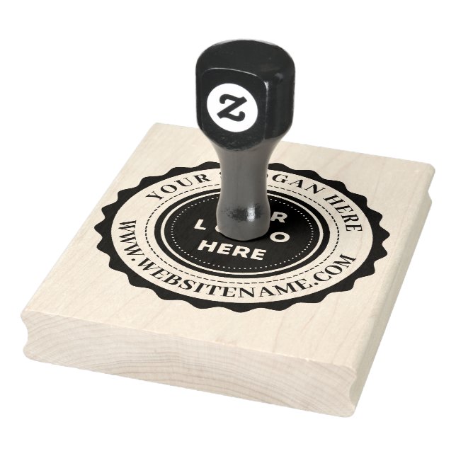 Your Business Logo Custom Large Rubber Stamp (Stamp)