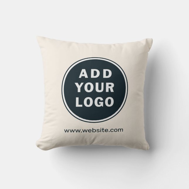 Your Business Logo Custom Minimalist Cushion (Front)