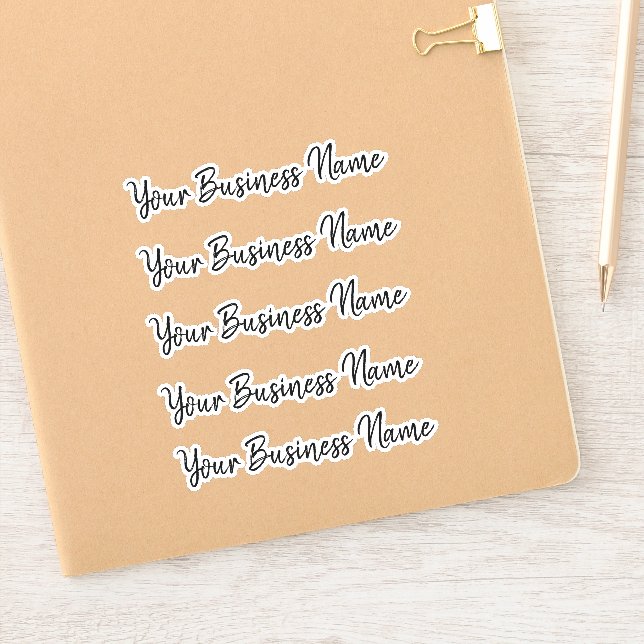 Your Business Logo Custom Multiple Brush Script (Notebook)