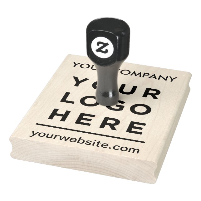 Your Business Logo Custom name website Rubber Stamp (Stamp)