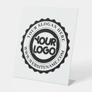 Your Business Logo Custom Pedestal Sign