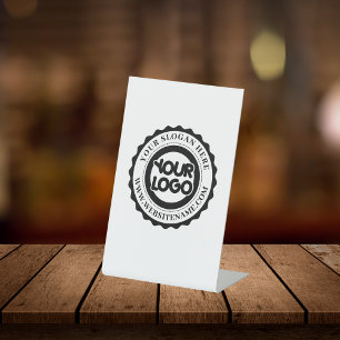 Your Business Logo Custom Pedestal Sign