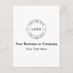 Your Business Logo Custom Postcard
