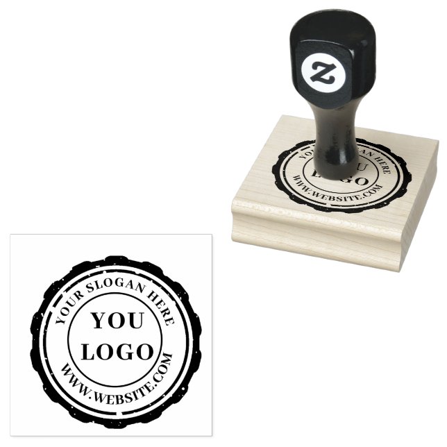 Your Business Logo Custom Rubber Stamp (Stamped)