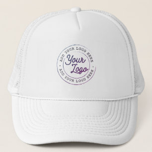 Your Business Logo Custom Simple Rainbow Trucker Hat
