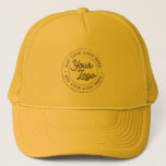 Your Business Logo Custom Simple Yellow Trucker Hat<br><div class="desc">Create your own corporate Trucker Hat! A simple and modern template in yellow, fully customisable, featuring your business logo, photo or image. You can add also your name, your company name, promotional instagram address or any personalised text. You can choose any font and any colour. Perfect as branded trucker hats...</div>