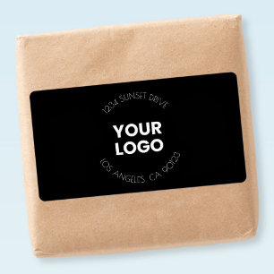 Your Business Logo & Custom Text Black