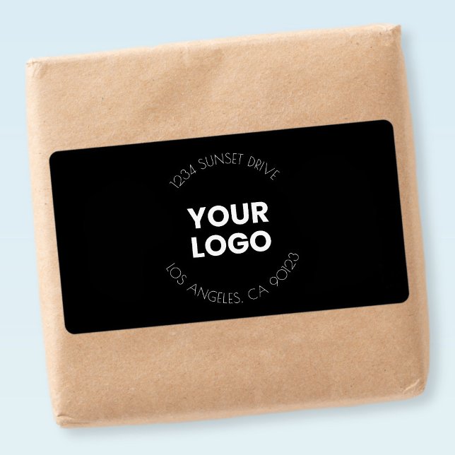 Your Business Logo & Custom Text | Black  (Creator Uploaded)