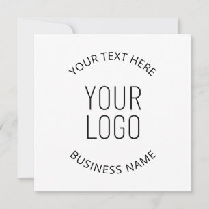 Your Business Logo & Customisable Message Invitation