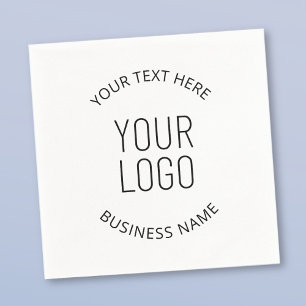 Your Business Logo & Customisable Message Napkin