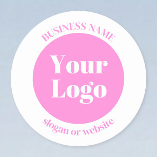 Your Business Logo & Editable Text Template   Pink