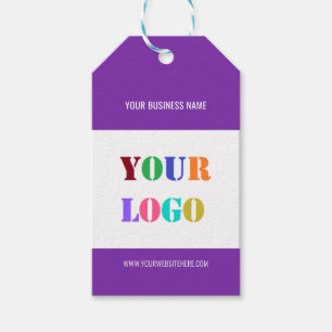 Your Business Logo Gift Tags Example Custom Text