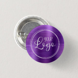 Your Business Logo Here Amethyst Ombre 3 Cm Round Badge
