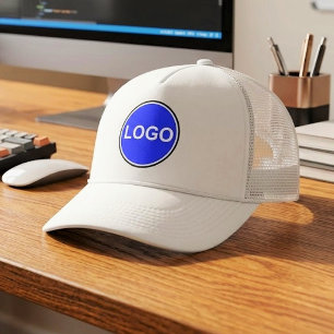 YOUR BUSINESS LOGO HERE   CUSTOM SIMPLE TRUCKER HAT