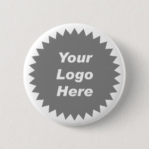 Your business logo here promo 6 cm round badge