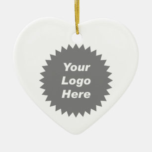 Your business logo here promo ceramic tree decoration