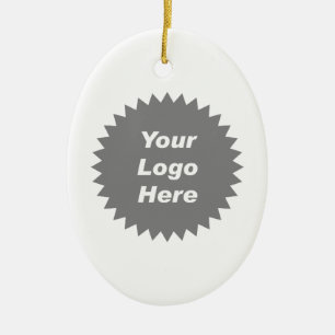Your business logo here promo ceramic tree decoration