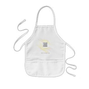 Your Business Logo Here Yellow Honey Branded Kids Apron