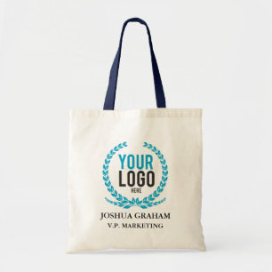 Your Business Logo   Job Title Custom Employee Tote Bag