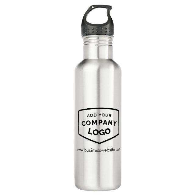 Your Business Logo Modern Custom 710 Ml Water Bottle (Front)