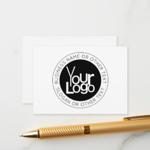 Your Business  Logo & Modern Simple Editable Text Enclosure Card