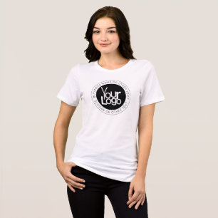 Your Business  Logo & Modern Simple Editable Text Tri-Blend Shirt