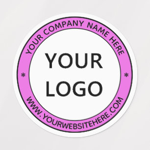 Your Business Logo Name Colours Stamp Labels