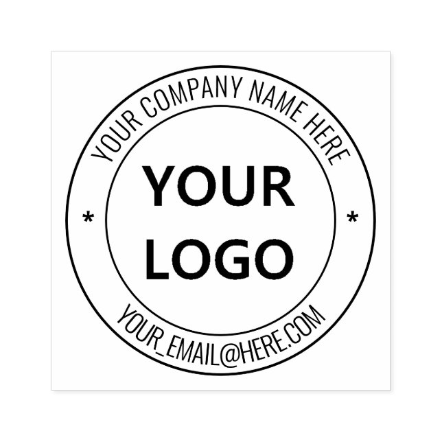 Your Business Logo Name Promotional Personalised Rubber Stamp (Imprint)