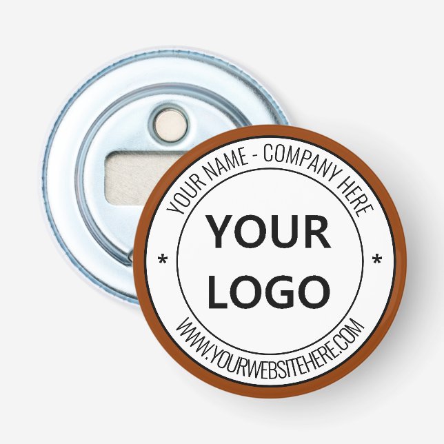 Your Business Logo Name Website Personalised  Bottle Opener (Front)