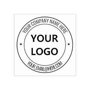 Your Business Logo Name Website Personalized Stamp