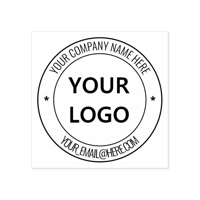 Your Business Logo Name Website Personalized Stamp (Imprint)