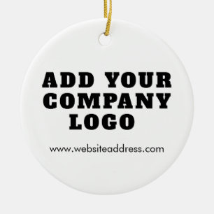 Your Business Logo New Employee Christmas Ceramic Tree Decoration