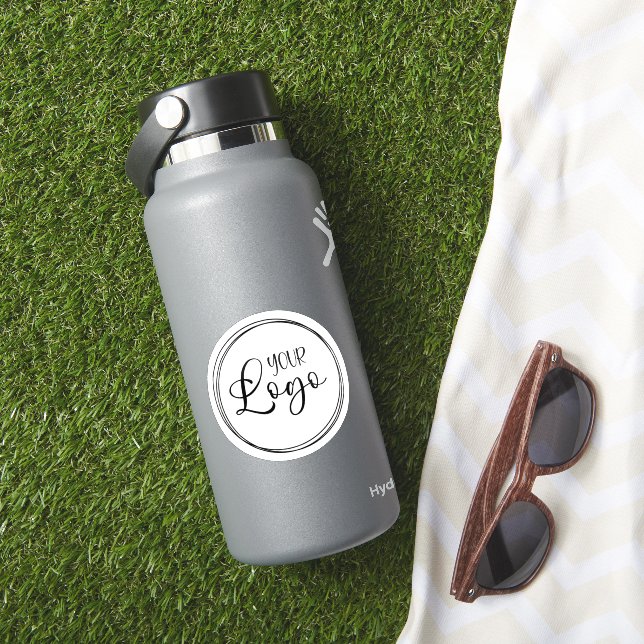 Your Business Logo on White Circle (HydroFlask Insitu)