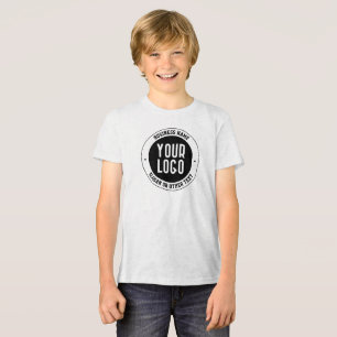 Your Business Logo or Design   Bold Editable Text Tri-Blend Shirt