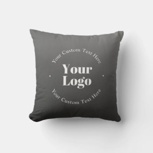 Your Business Logo or Design & Editable Text Cushion