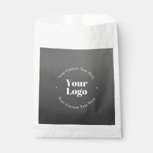 Your Business Logo or Design & Editable Text Favour Bags