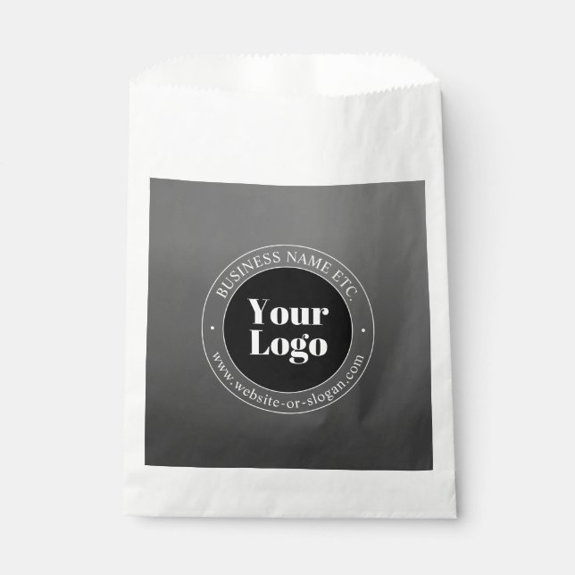 Your Business Logo or Design & Editable Text Favour Bags (Front)