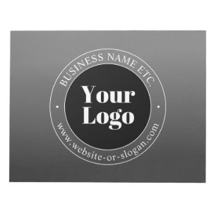 Your Business Logo or Design & Editable Text Notepad