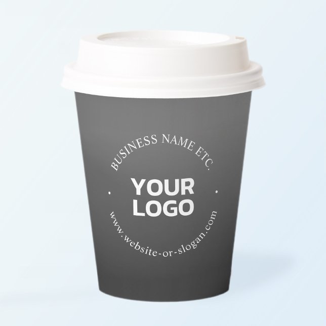 Your Business Logo or Design & Editable Text Paper Cups (Creator Uploaded)