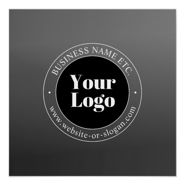 Your Business Logo or Design & Editable Text Poster (Front)