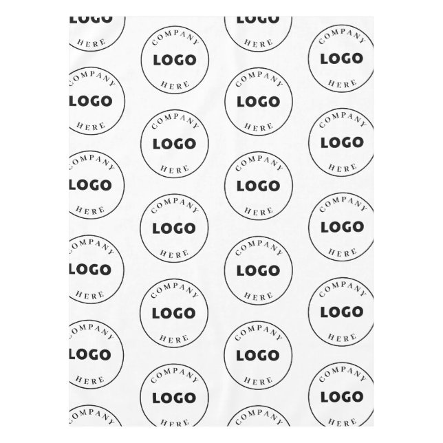 Your Business Logo Pattern Hotel Chain Minimal Tablecloth (Front)