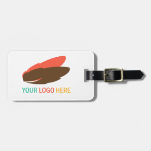 Your business logo personalised company luggage tag