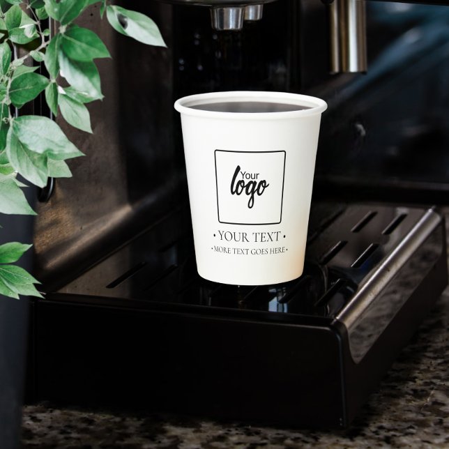 Your Business Logo Personalised Paper Cups (Creator Uploaded)